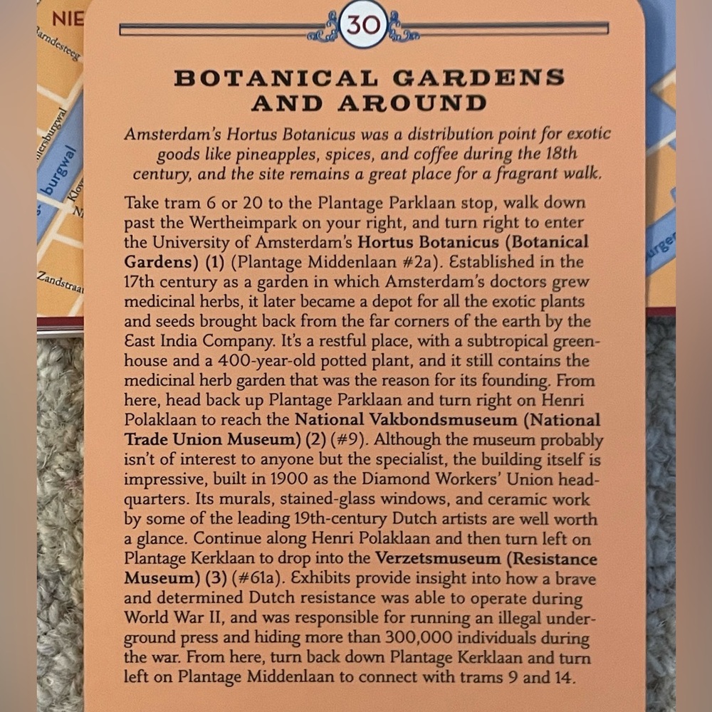 City Walks: AMSTERDAM ~ 50 Adventures on Foot ~ Custom Deck - Picture 9 of 16